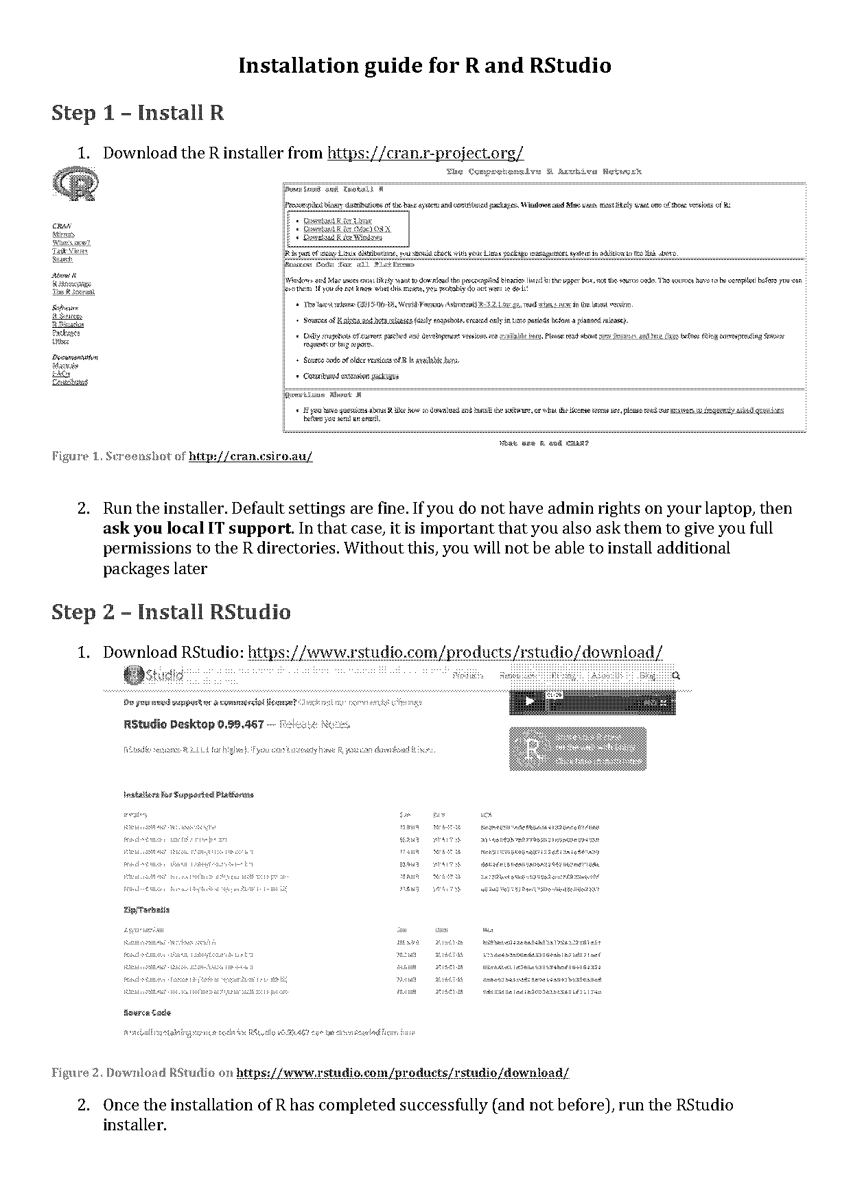 install r and r studio instructions