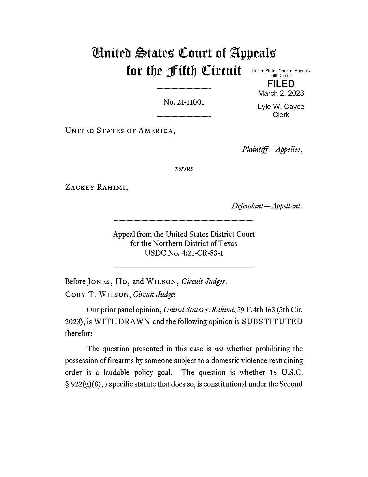 appealing a restraining order district five california