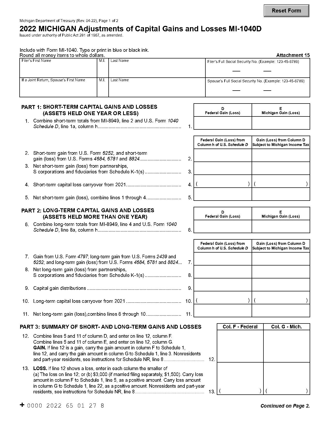 short term and long term capital gains tax