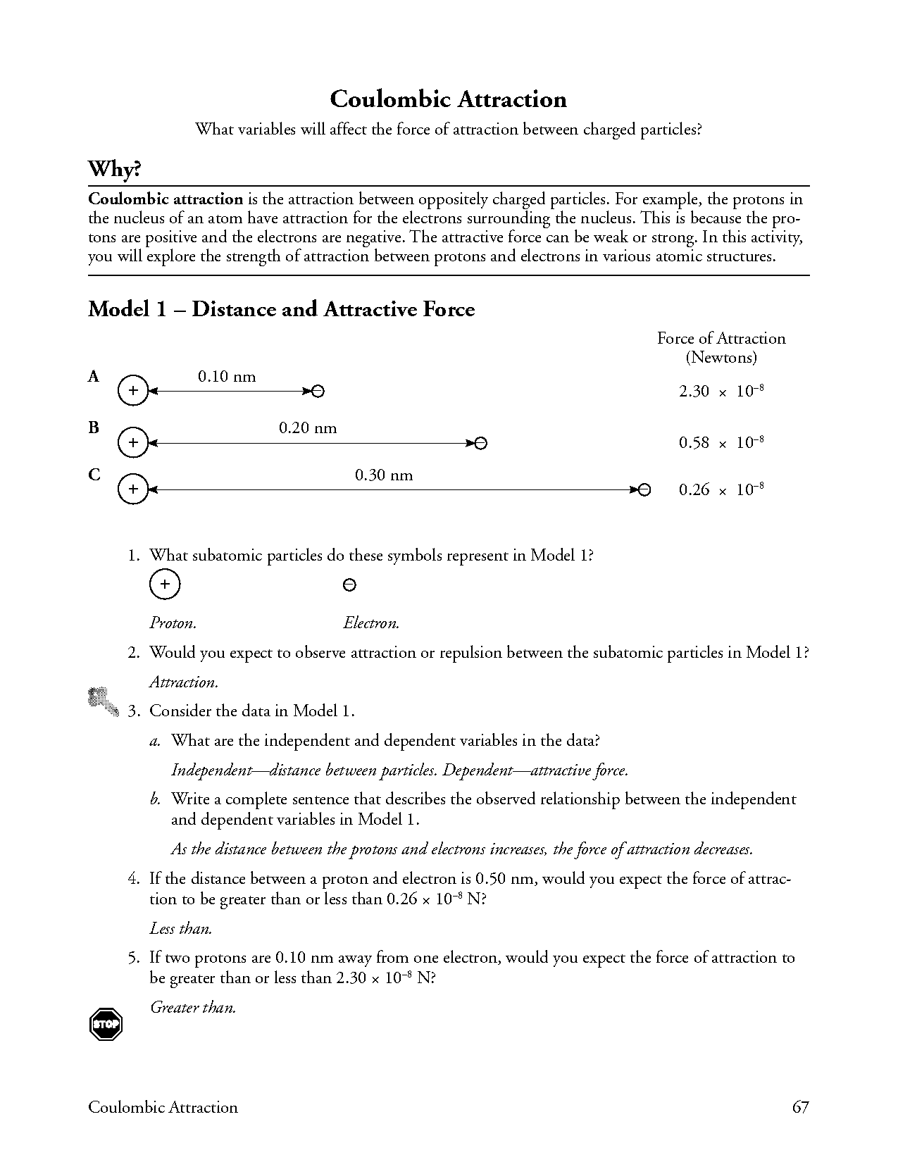 basic atomic structure worksheet table answers