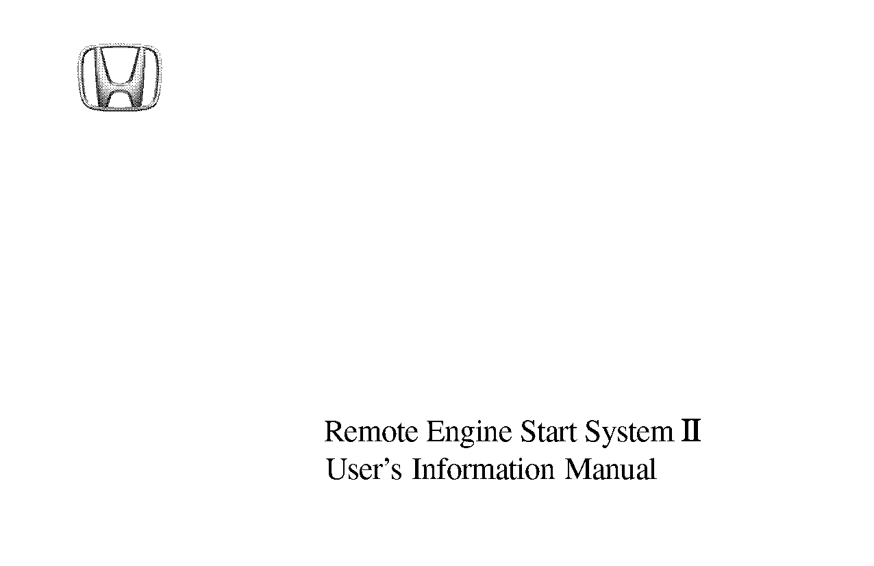 autostart remote start manual