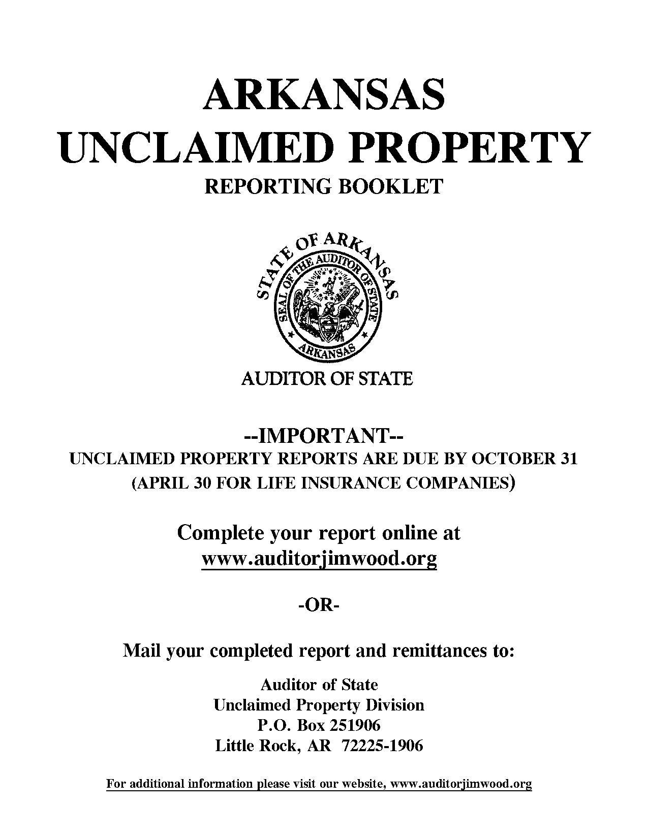 arkansas state treasurer unclaimed property