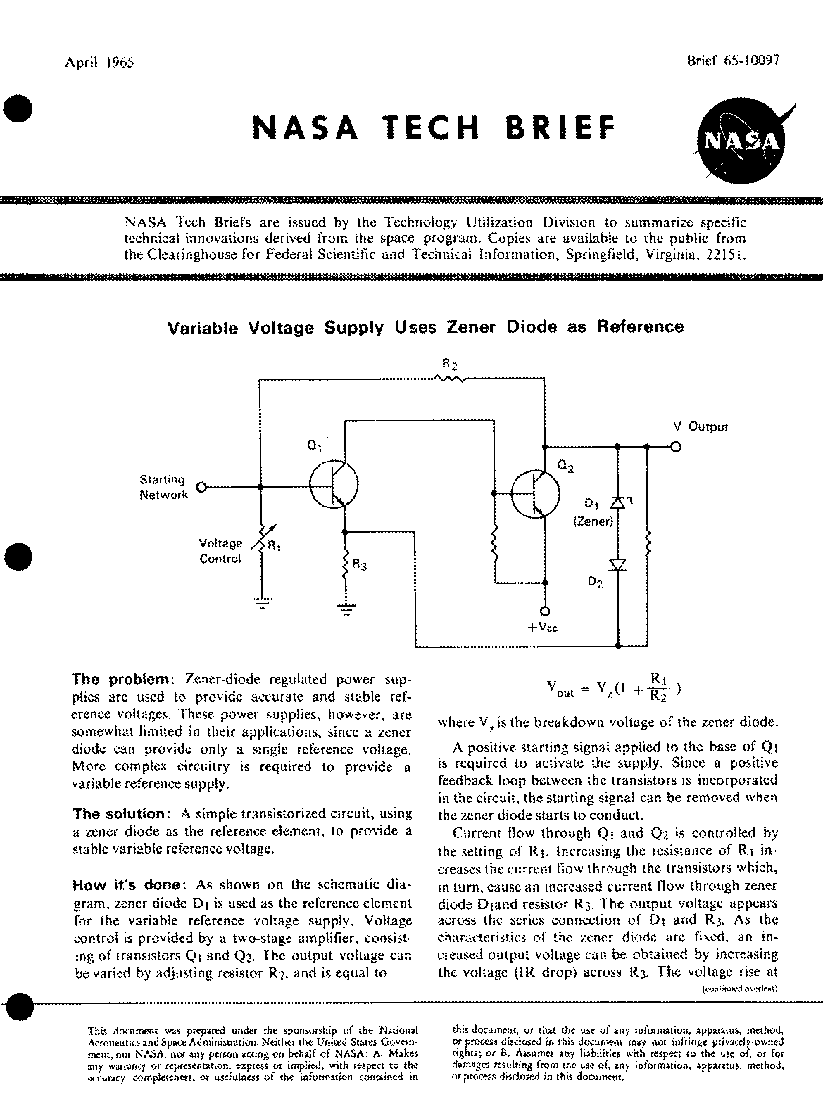 using zener as voltage reference