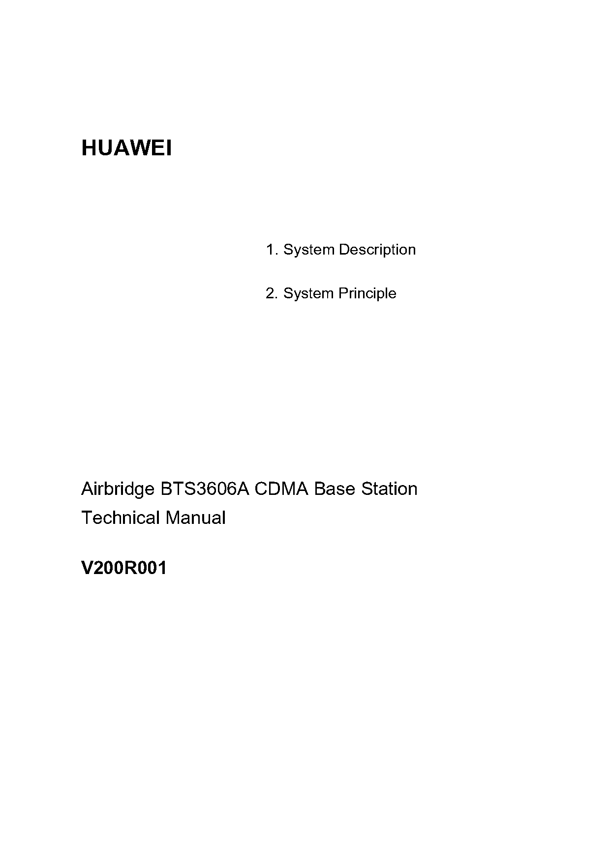 huawei base station installation manuals