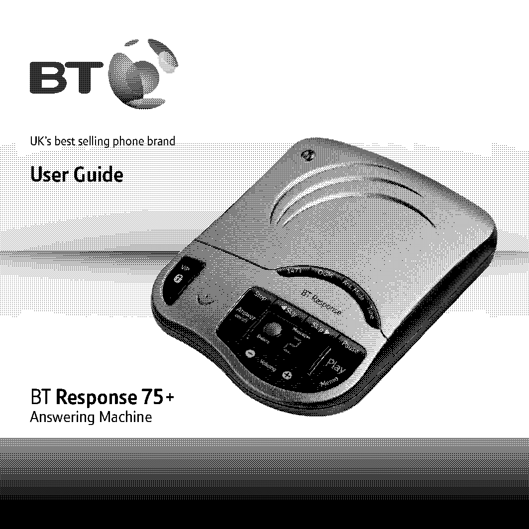 bt answer phone not recording