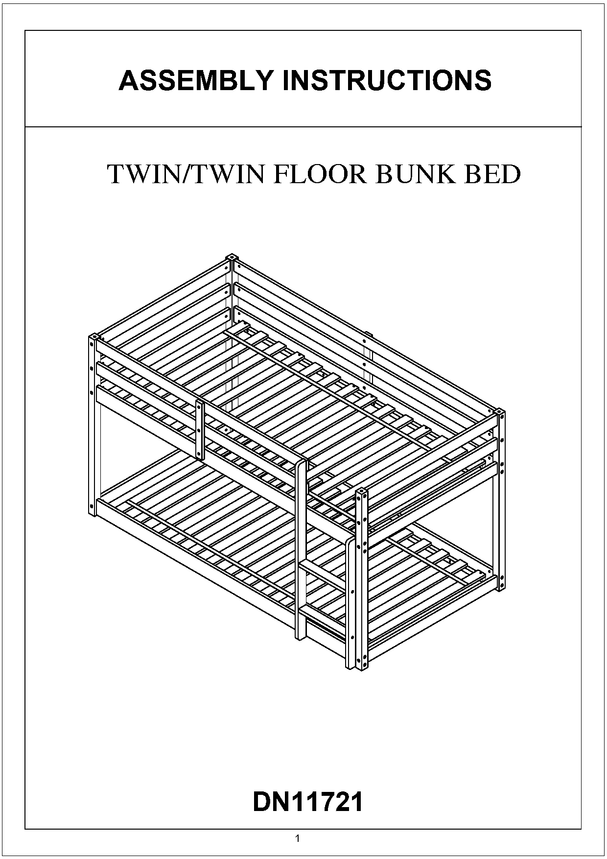 wood bunk bed instructions