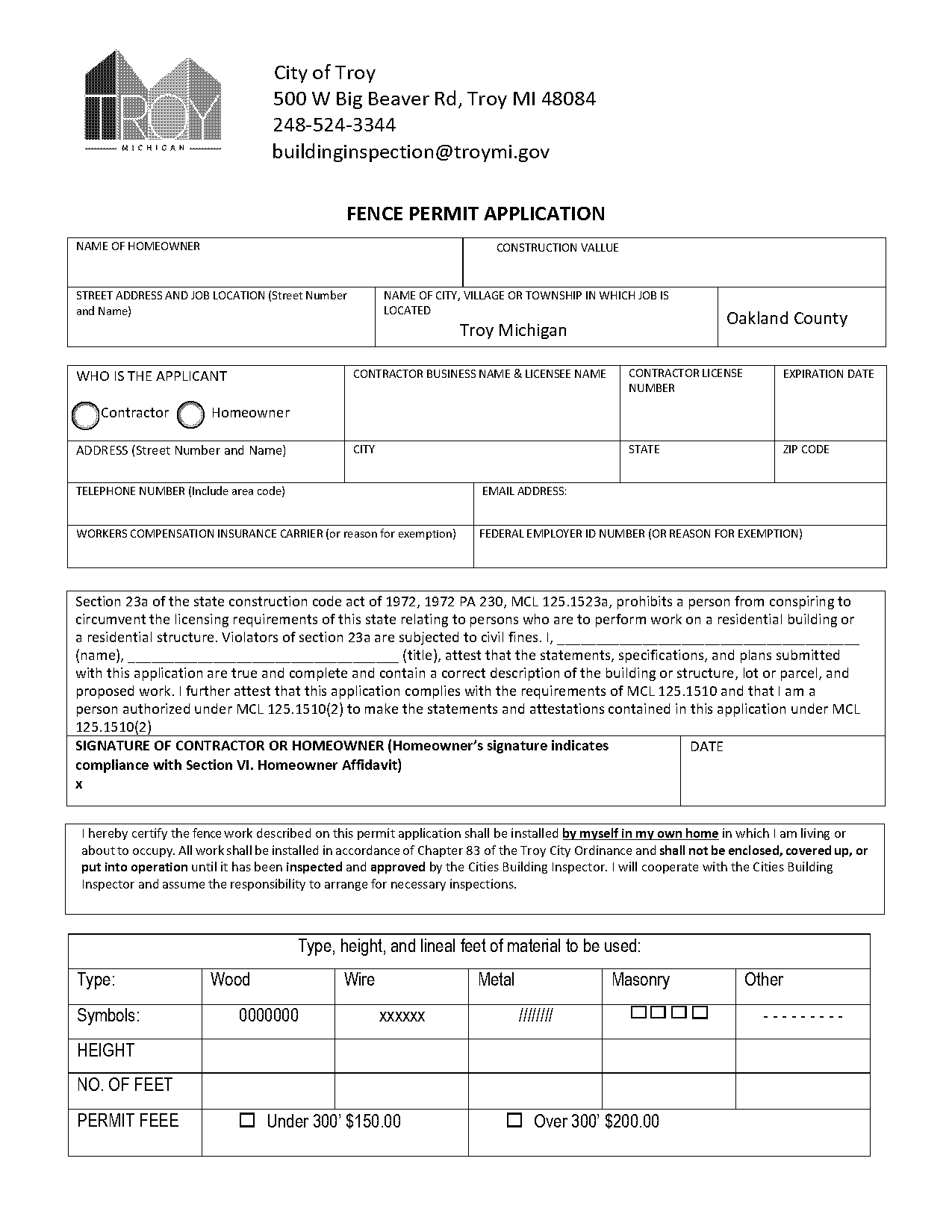 city of troy job application