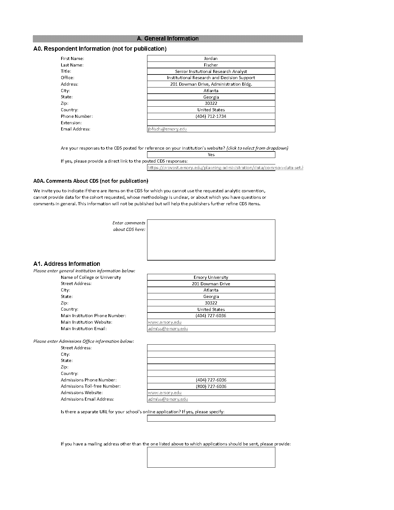 emory university early decision notification date