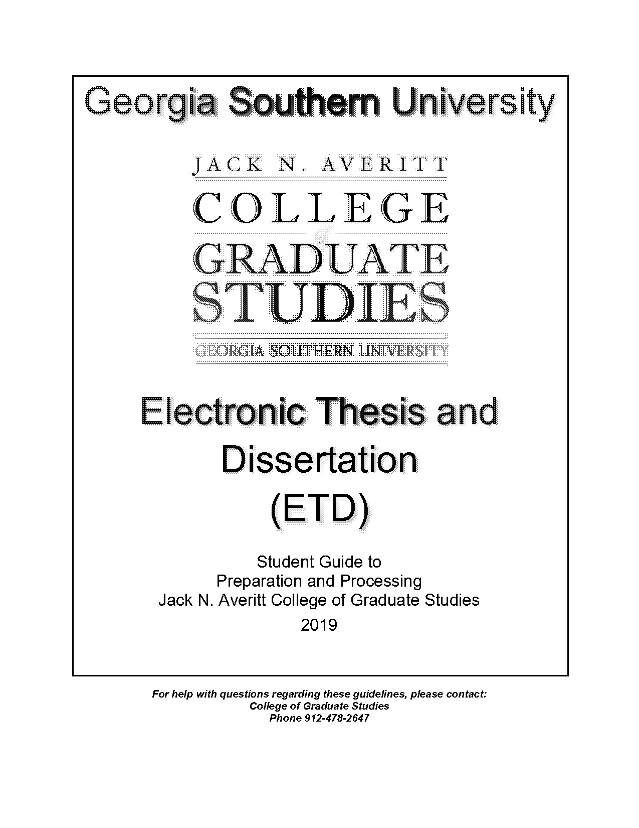 georgia southern university deadlines application