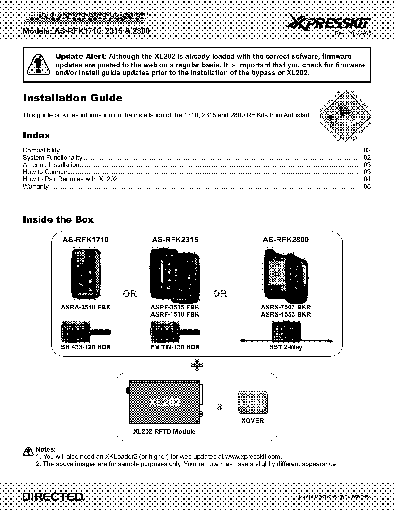 autostart remote start manual