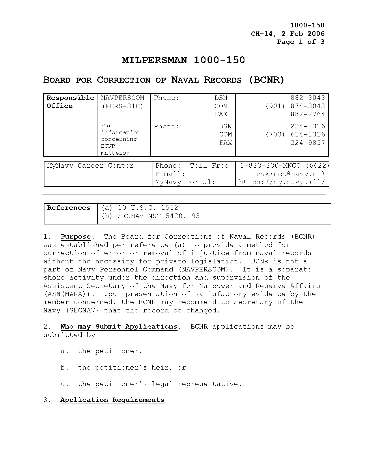 board for correction of naval records how long