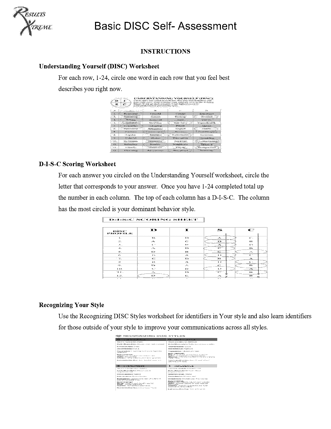 disc assessment questionnaire pdf