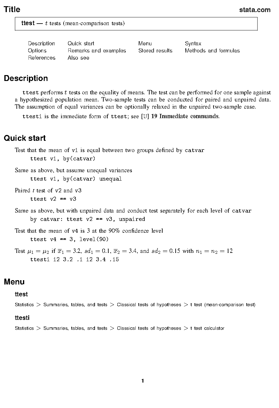 how to calculate t statistic for two samples