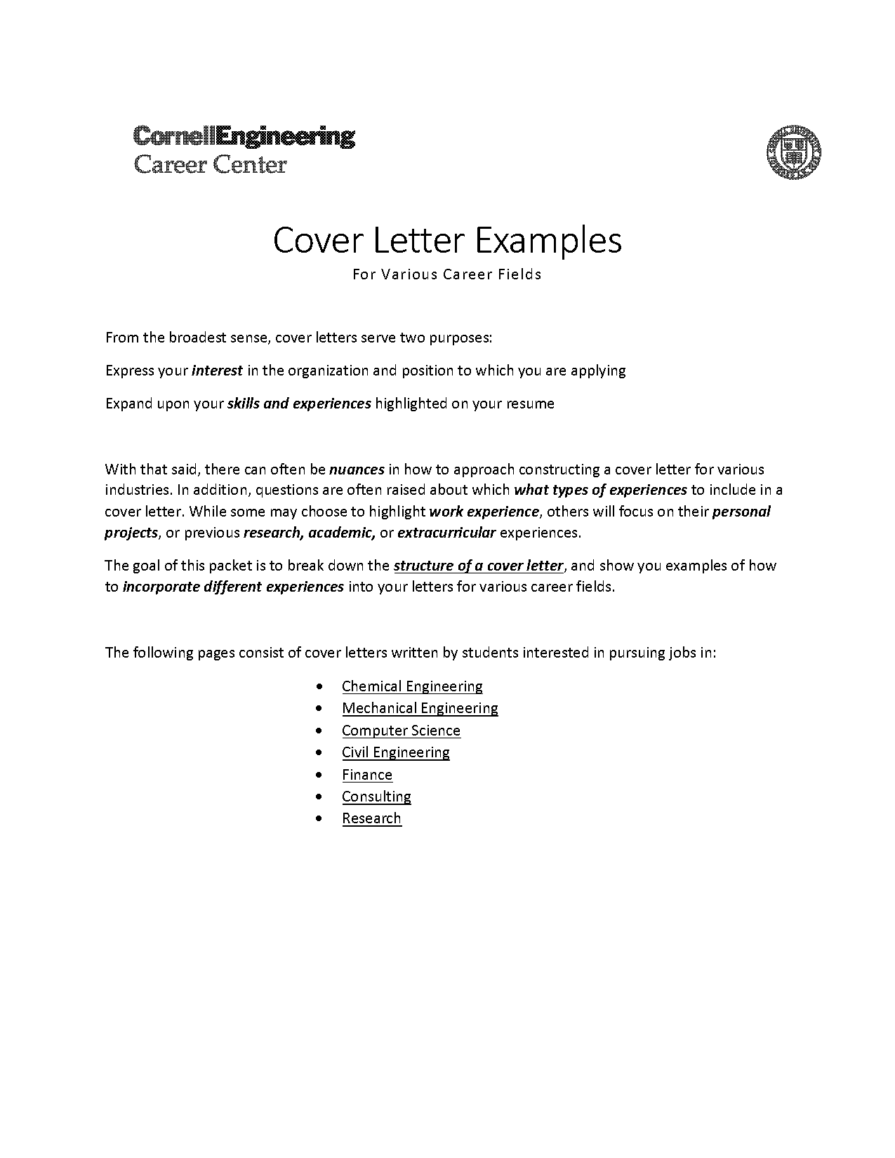 samples of letter of interest for a job