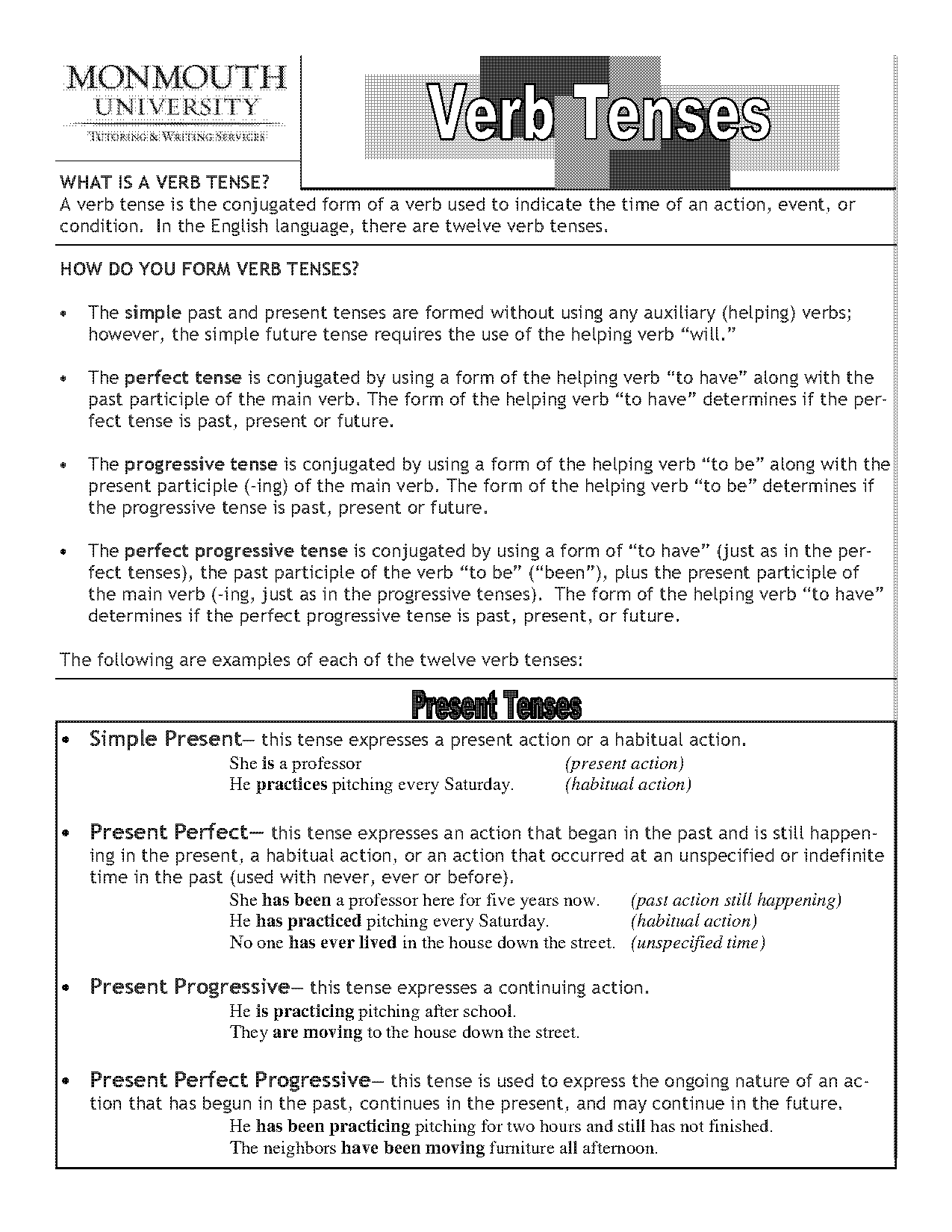 present perfect continuous tense define