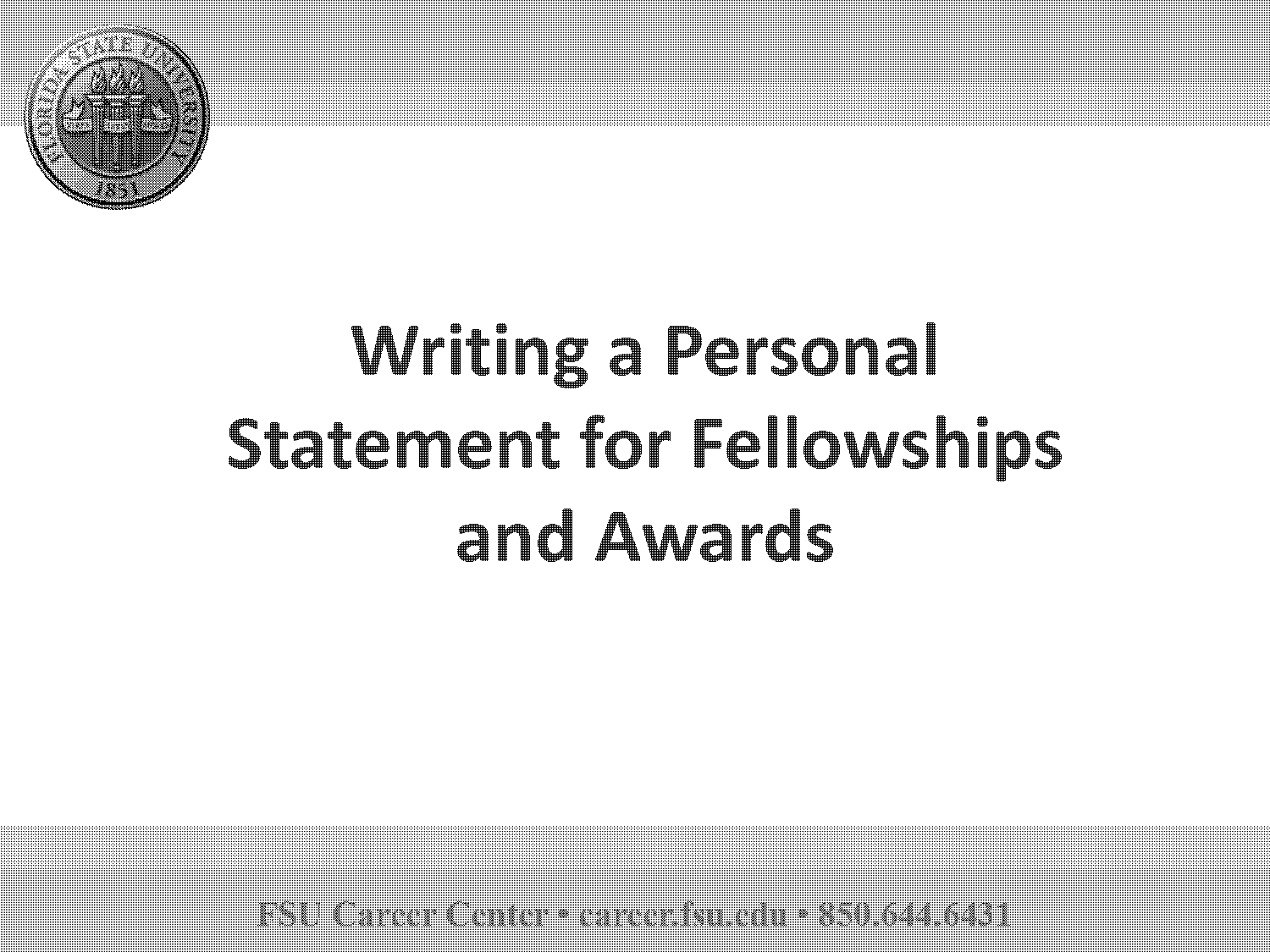 how to write statements creative writing fellowships