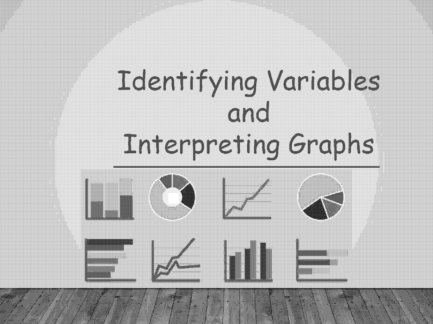 worksheet identifying the variables on the graphs