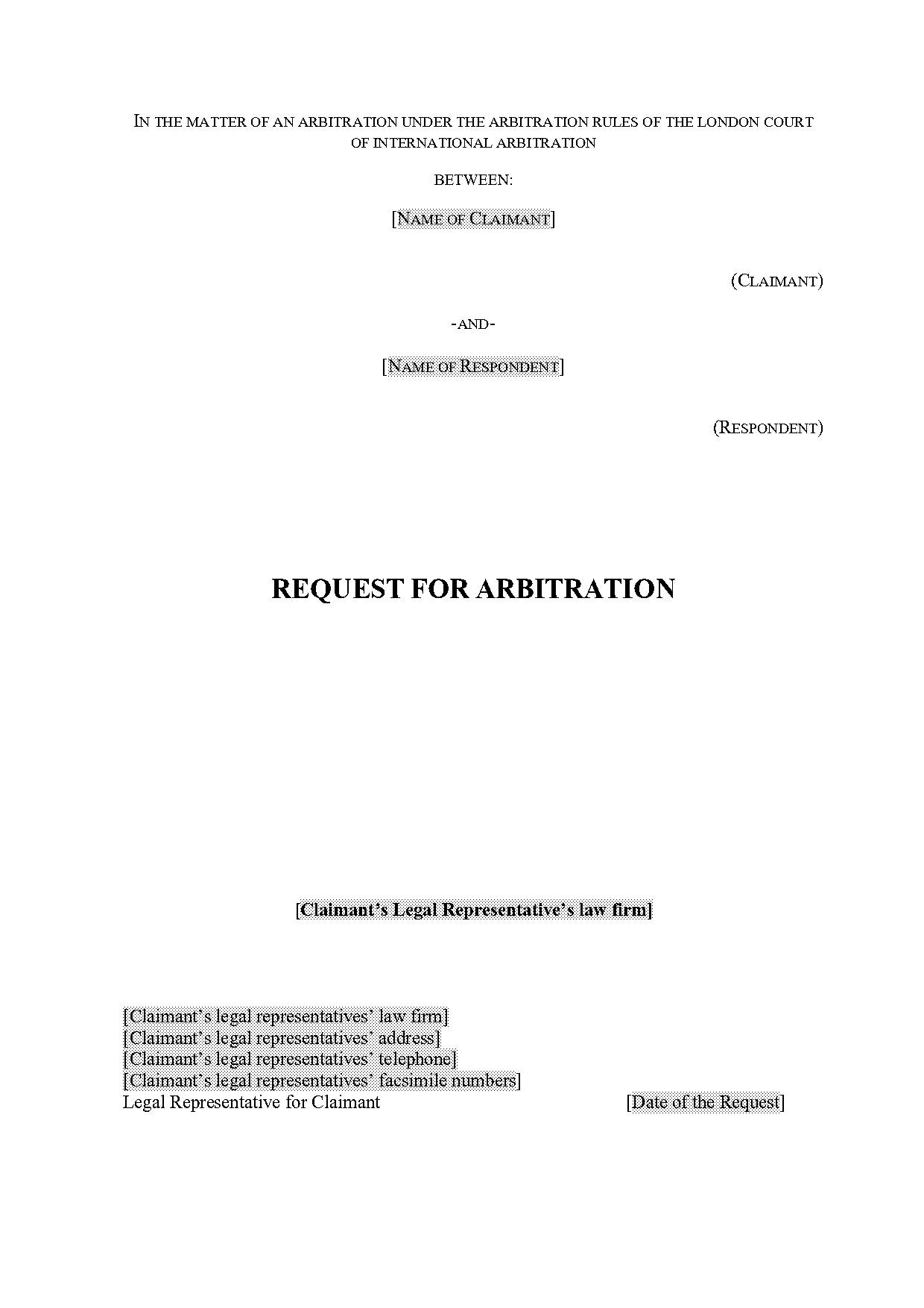 lcia arbitration rules model clause