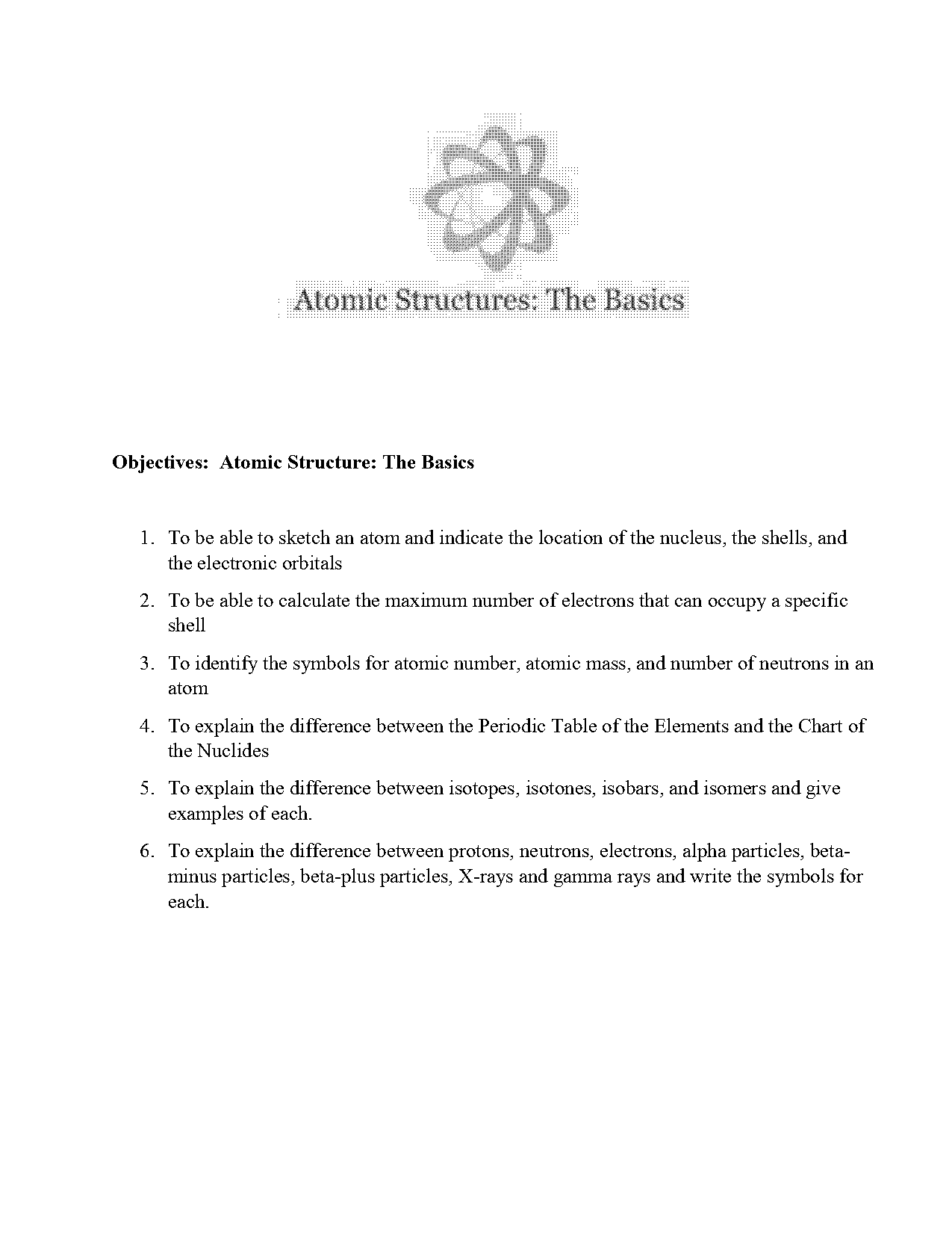 basic atomic structure worksheet table answers