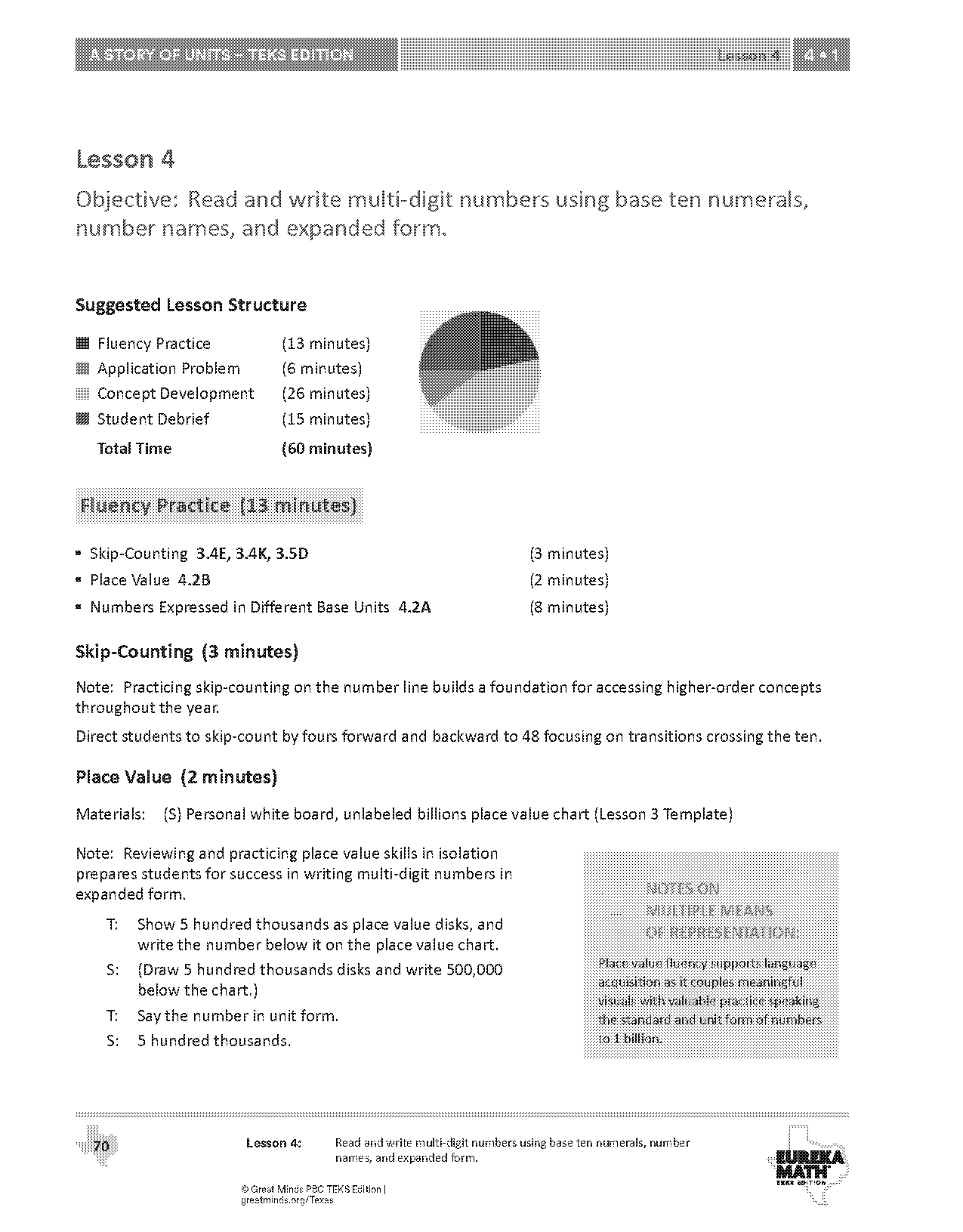 template for writing numbers to hundred millions in expanded form