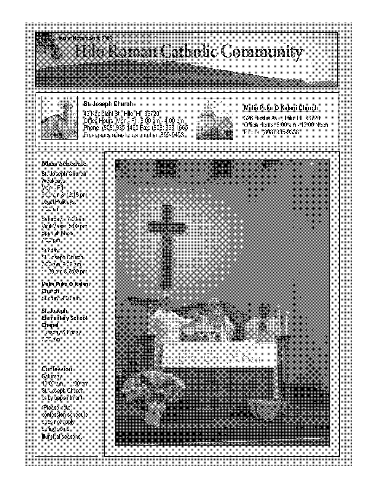 christmas mass schedule st joseph