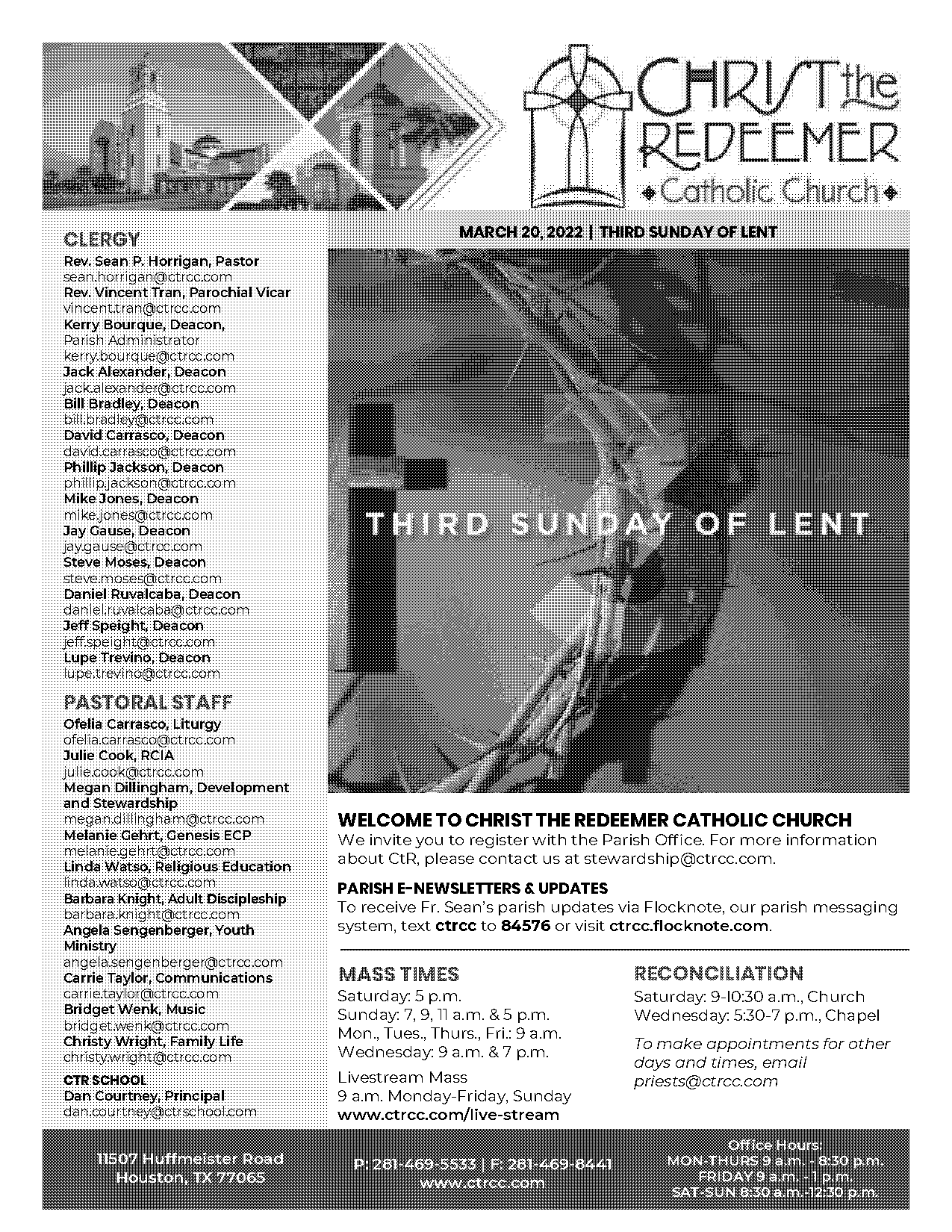 christ the redeemer cypress mass schedule