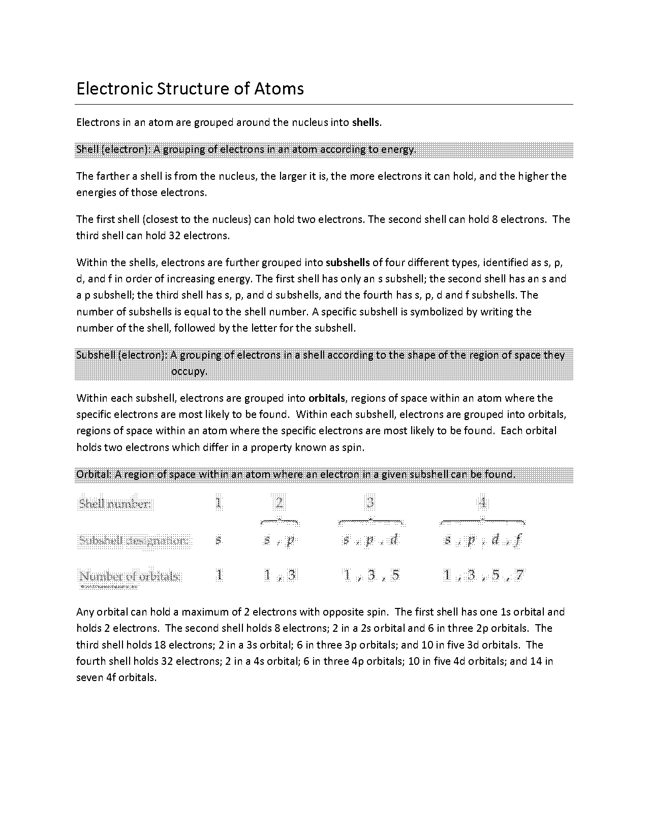 basic atomic structure worksheet table answers