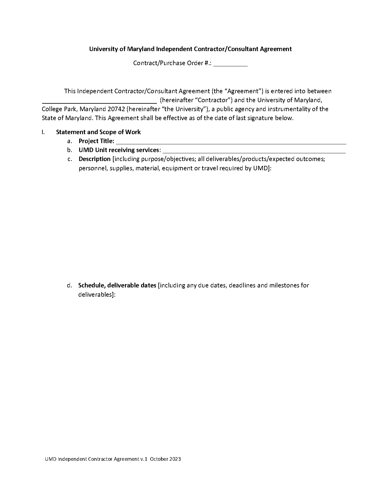 freelance consultant agreement template