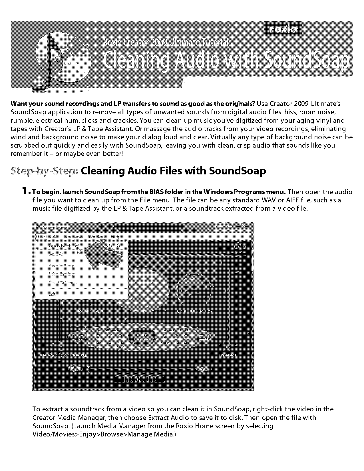 audio recording remove background noise