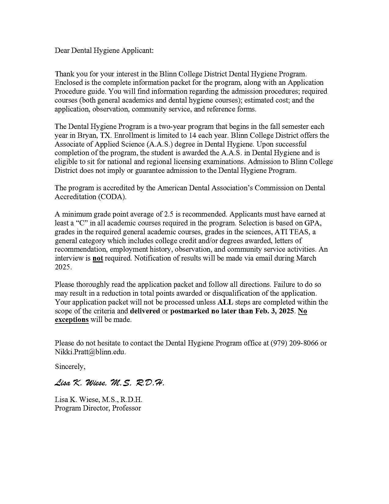 sample letter of recommendation for hygiene school