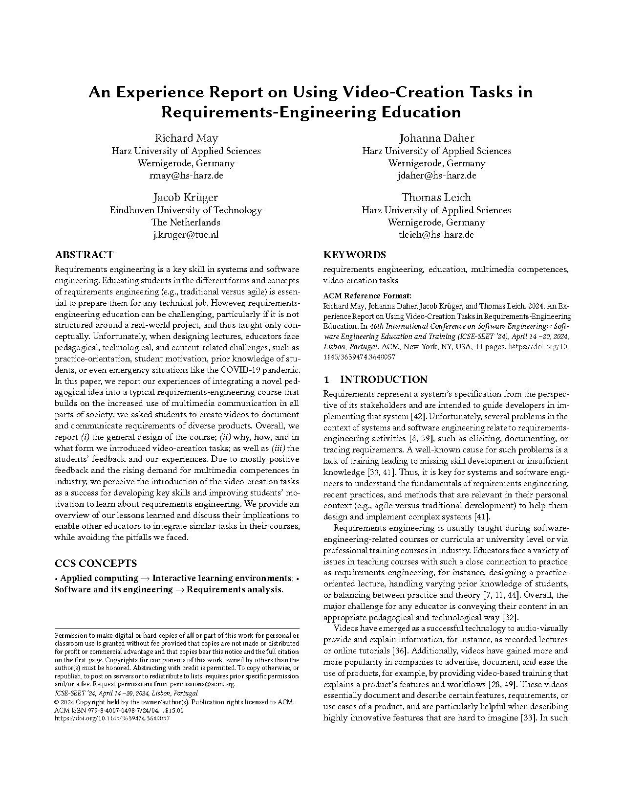 explain requirement engineering tasks