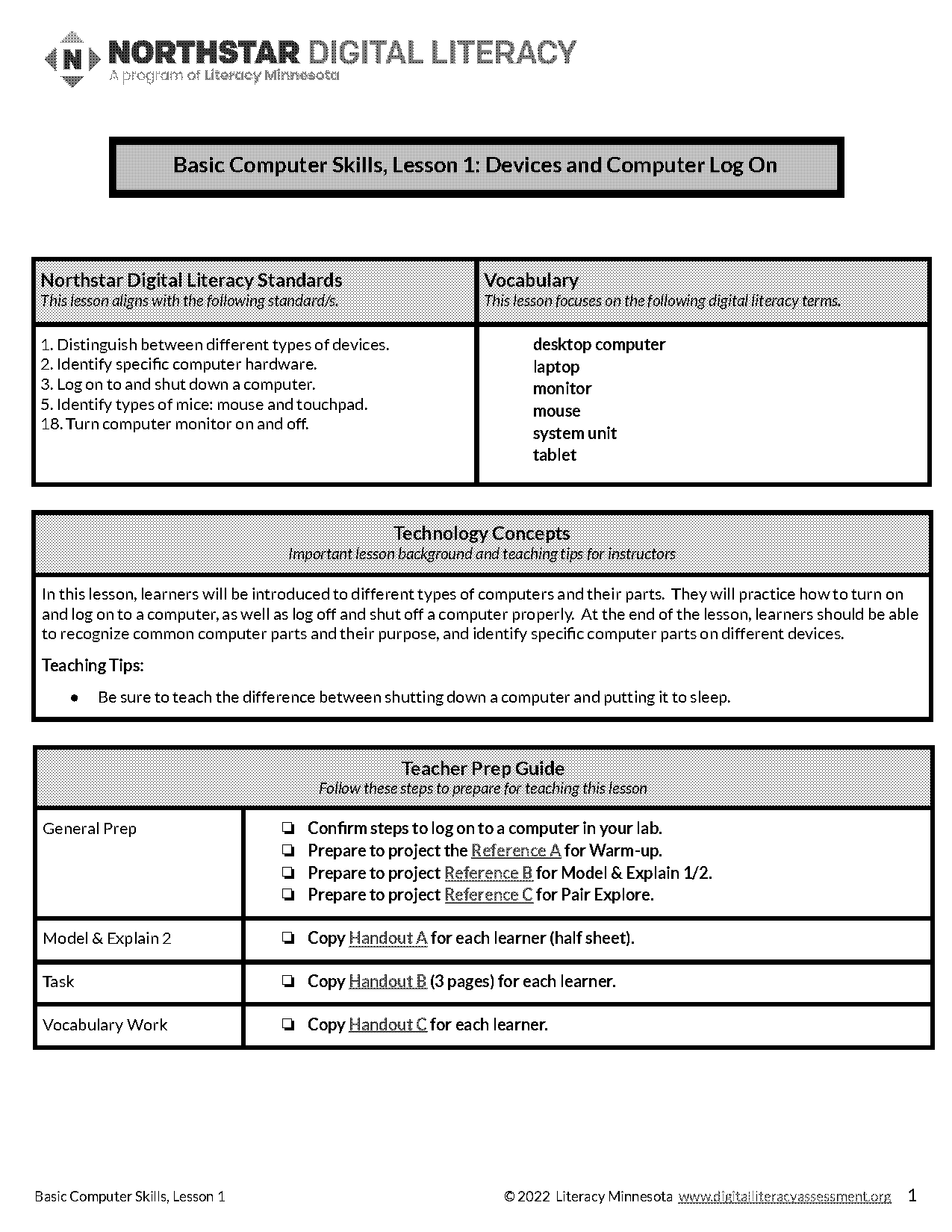 computer parts labeling worksheet