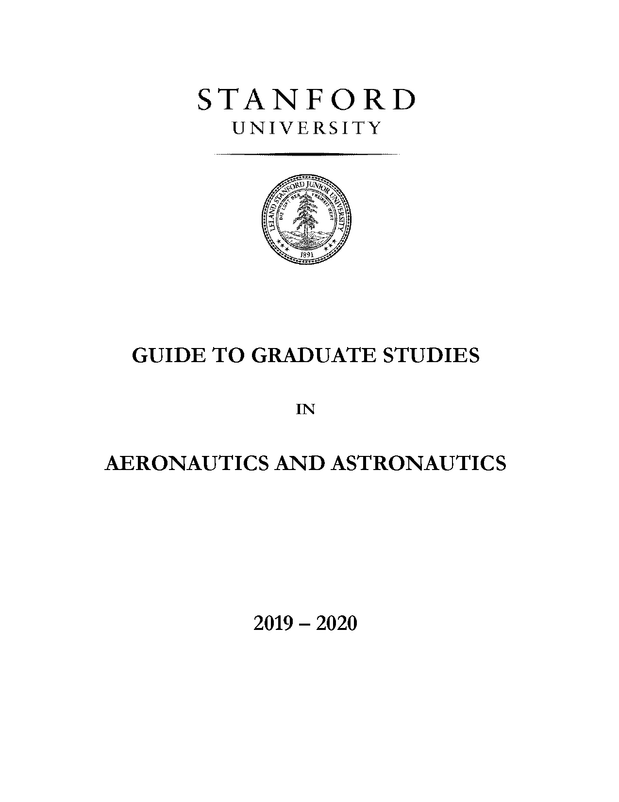 stanford aeroastro graduate handbook