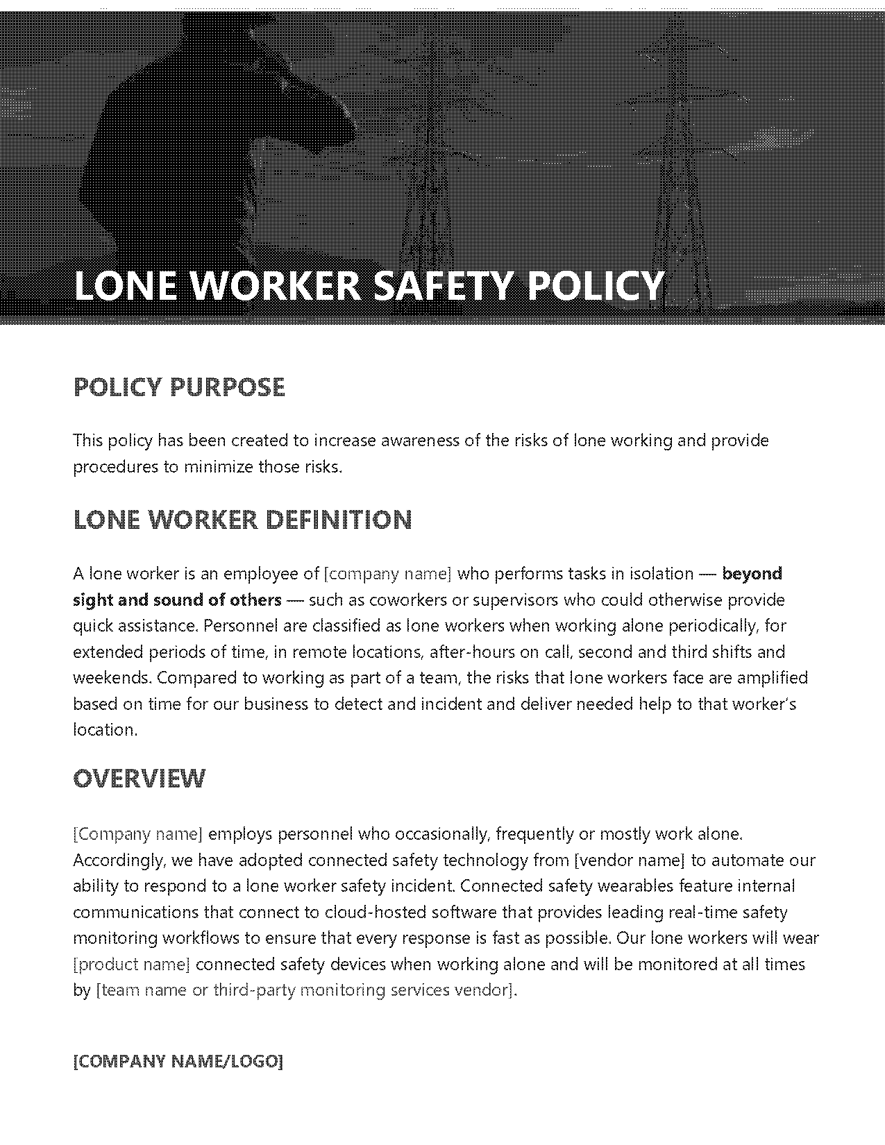 lone worker policy osha