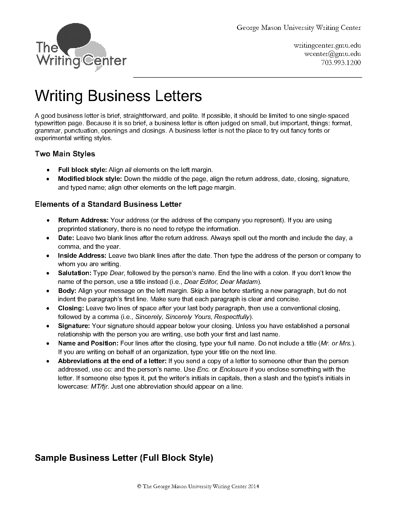 business letter closing initials