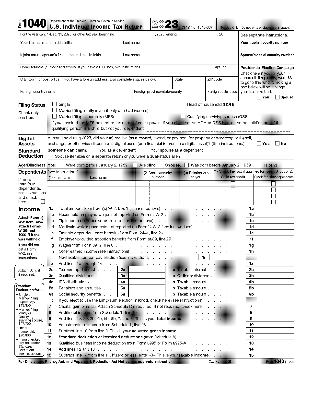 income tax new form