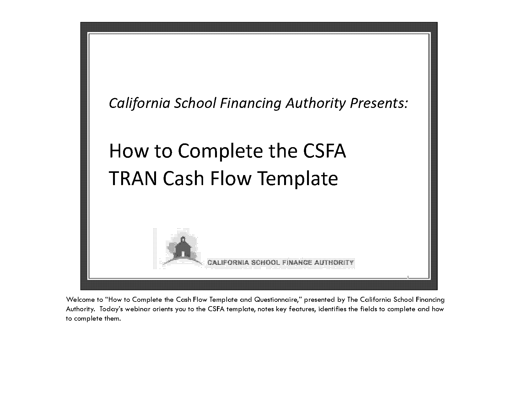 daily cash flow projection template