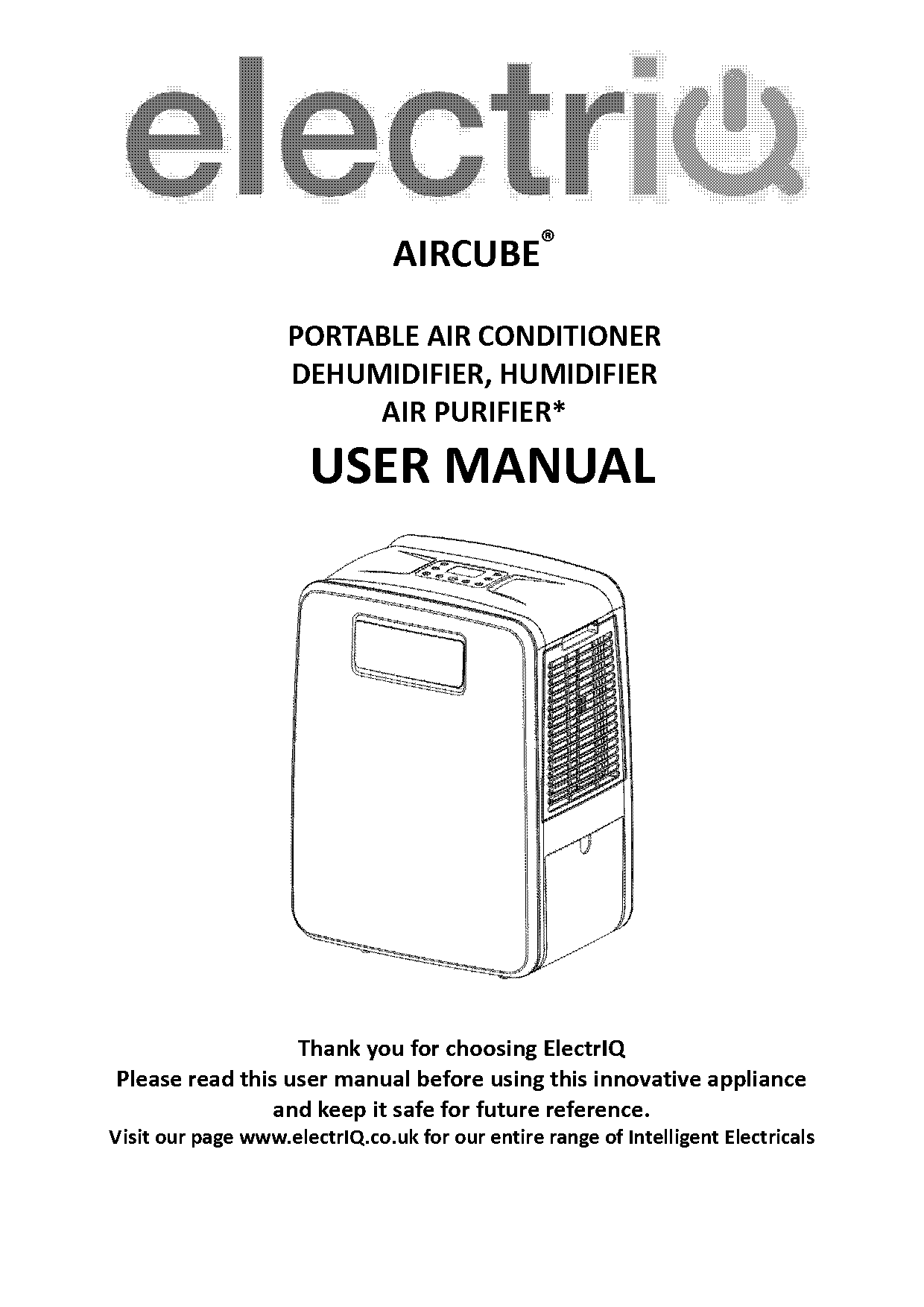 midea cube dehumidifier manual