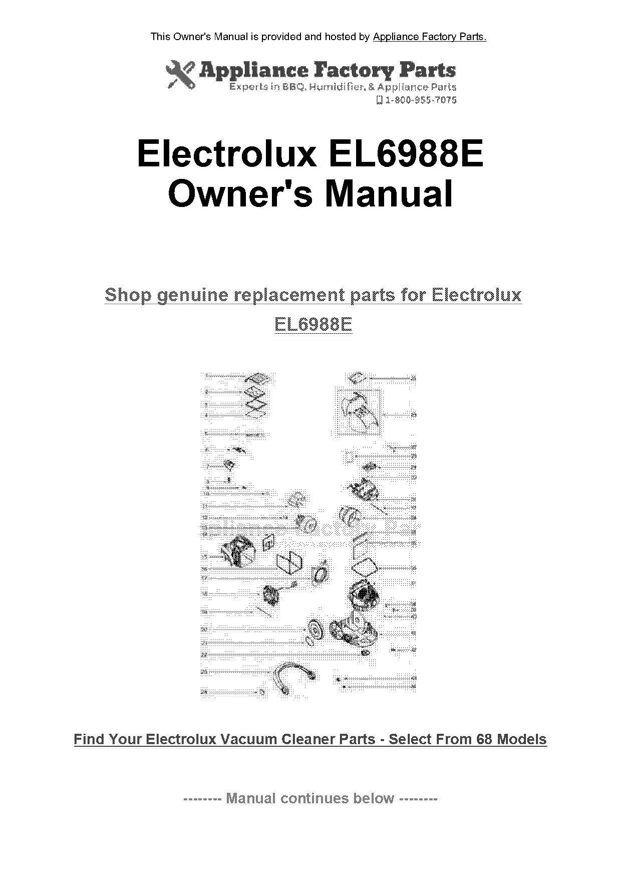 electrolux oxygen air cleaner manual