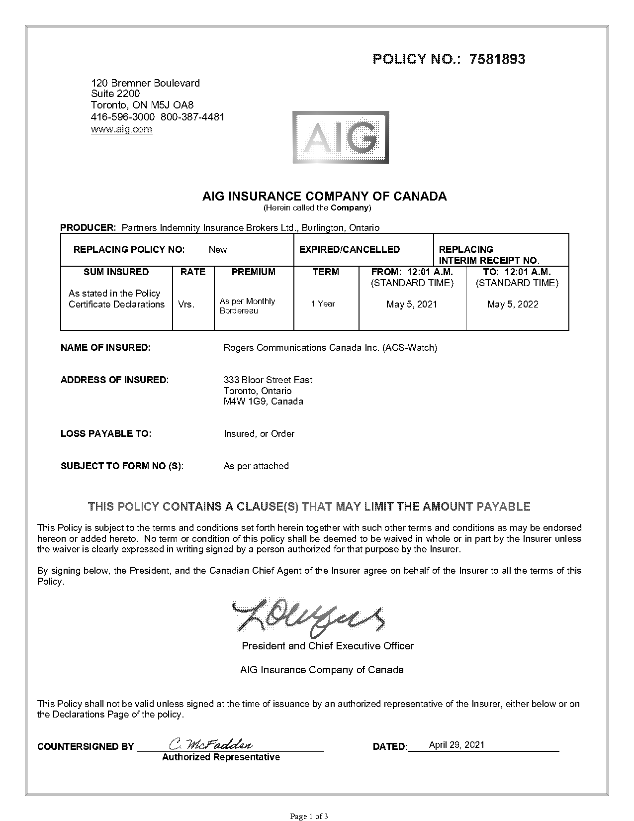 third party statutory declaration acs