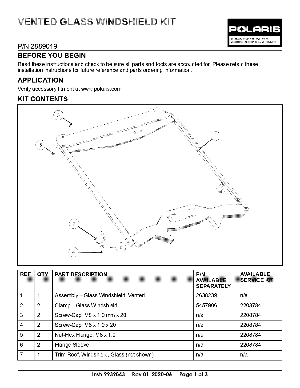 installation instructions for polaris rzr parts