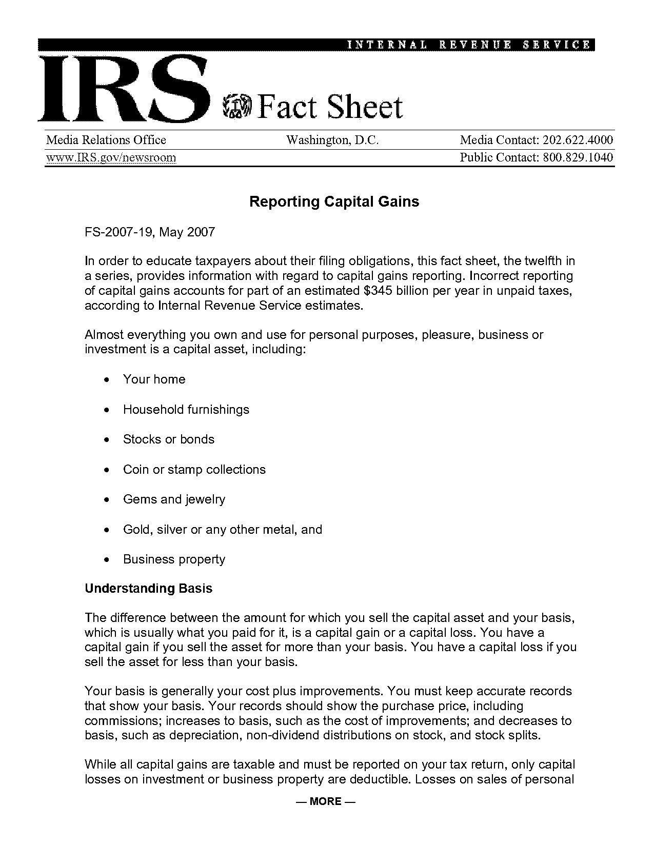 short term and long term capital gains tax